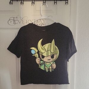 Kids Black Graphic T-Shirt